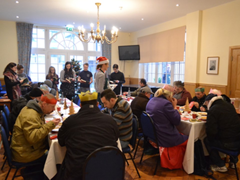 Christmas lunch for the homeless in Oxford